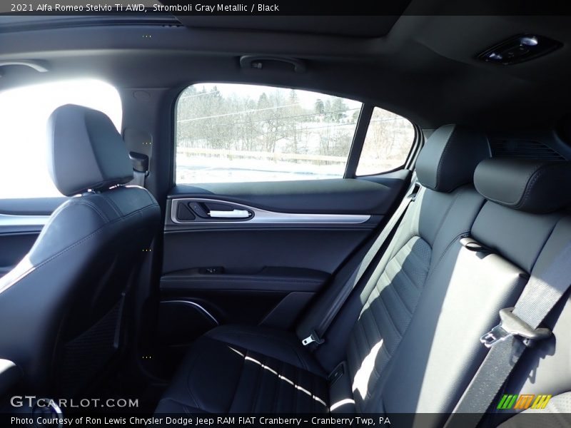 Stromboli Gray Metallic / Black 2021 Alfa Romeo Stelvio Ti AWD