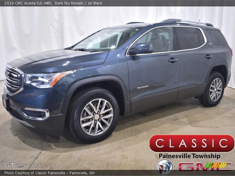 Dark Sky Metallic / Jet Black 2019 GMC Acadia SLE AWD