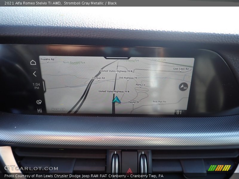 Stromboli Gray Metallic / Black 2021 Alfa Romeo Stelvio Ti AWD
