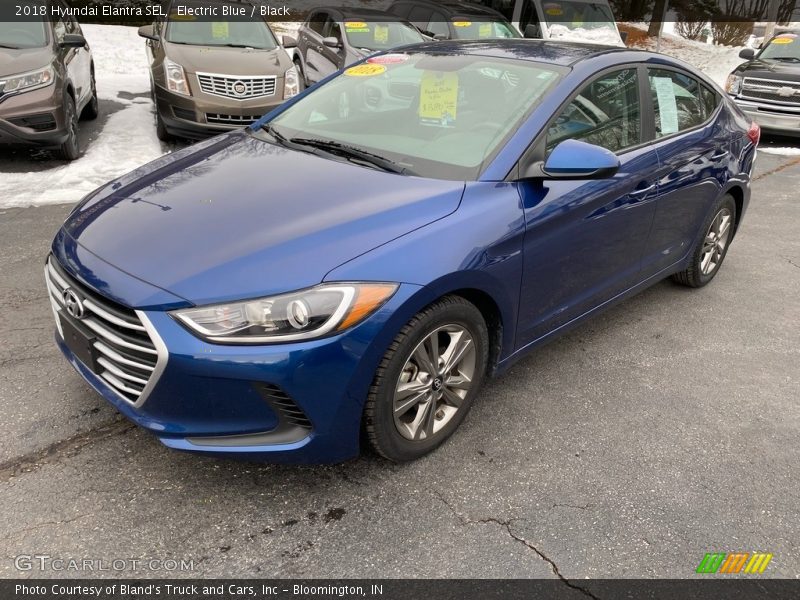 Electric Blue / Black 2018 Hyundai Elantra SEL
