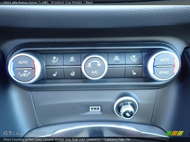 Controls of 2021 Stelvio Ti AWD