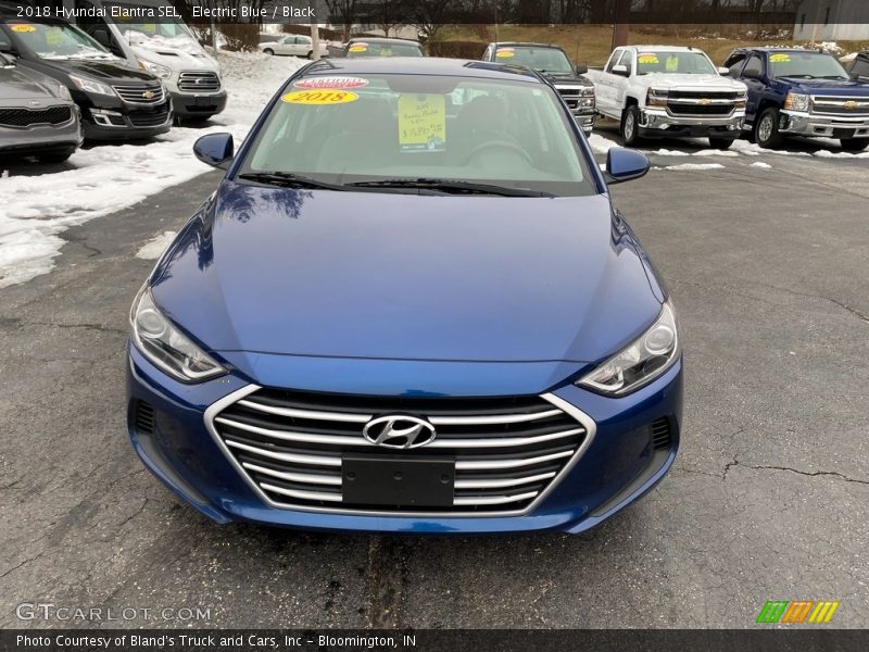 Electric Blue / Black 2018 Hyundai Elantra SEL