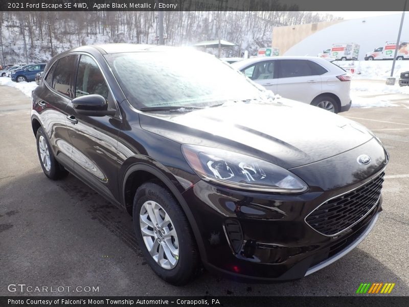 Agate Black Metallic / Ebony 2021 Ford Escape SE 4WD