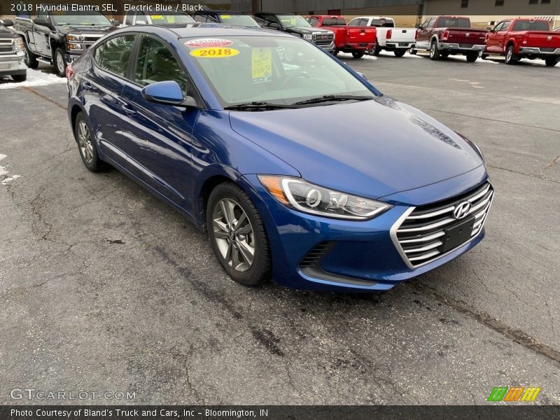 Electric Blue / Black 2018 Hyundai Elantra SEL