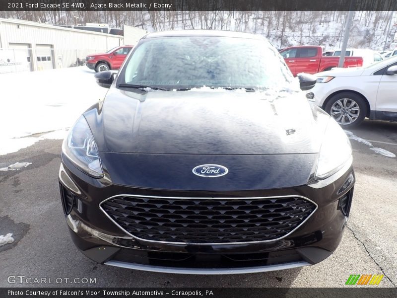 Agate Black Metallic / Ebony 2021 Ford Escape SE 4WD