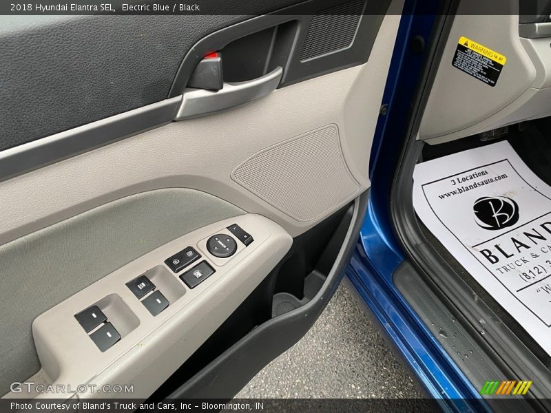 Electric Blue / Black 2018 Hyundai Elantra SEL