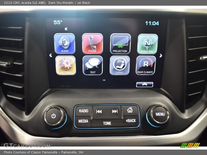 Dark Sky Metallic / Jet Black 2019 GMC Acadia SLE AWD