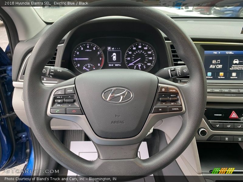 Electric Blue / Black 2018 Hyundai Elantra SEL
