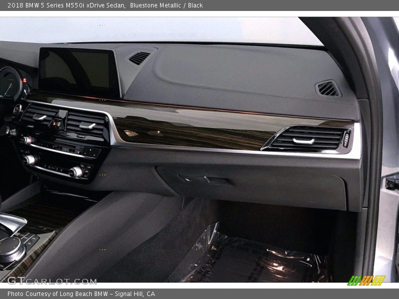 Bluestone Metallic / Black 2018 BMW 5 Series M550i xDrive Sedan