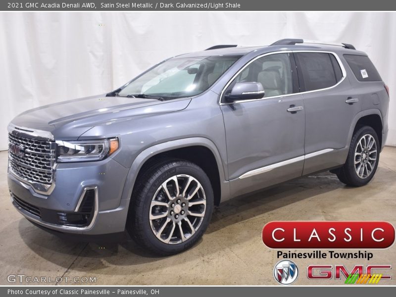 Satin Steel Metallic / Dark Galvanized/Light Shale 2021 GMC Acadia Denali AWD