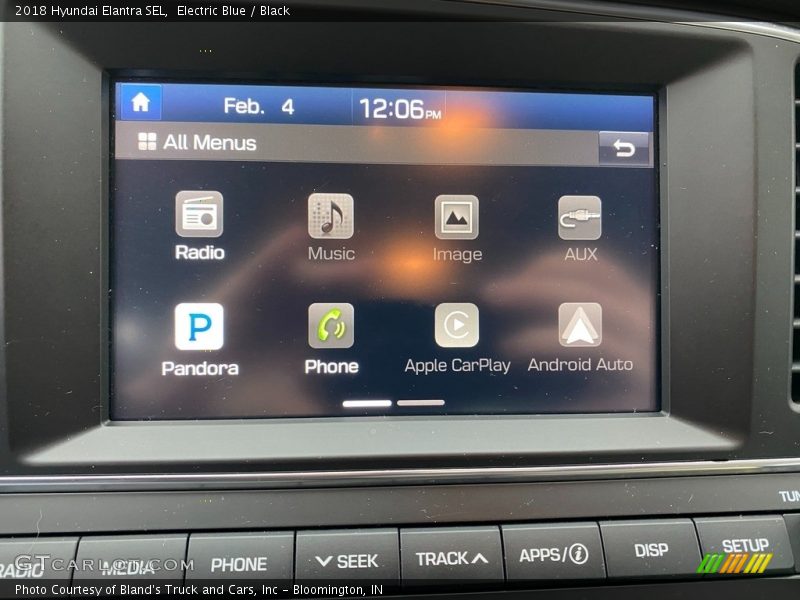 Electric Blue / Black 2018 Hyundai Elantra SEL