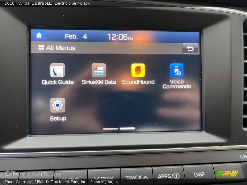 Electric Blue / Black 2018 Hyundai Elantra SEL