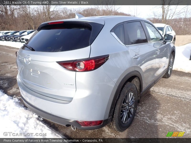 Sonic Silver Metallic / Black 2021 Mazda CX-5 Touring AWD