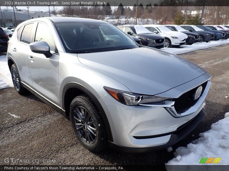 Sonic Silver Metallic / Black 2021 Mazda CX-5 Touring AWD