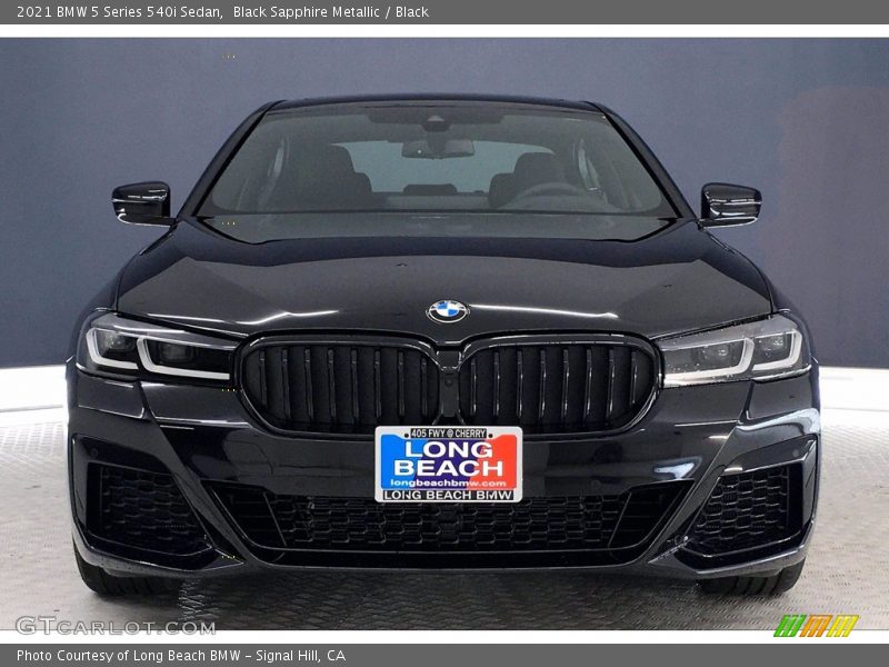 Black Sapphire Metallic / Black 2021 BMW 5 Series 540i Sedan