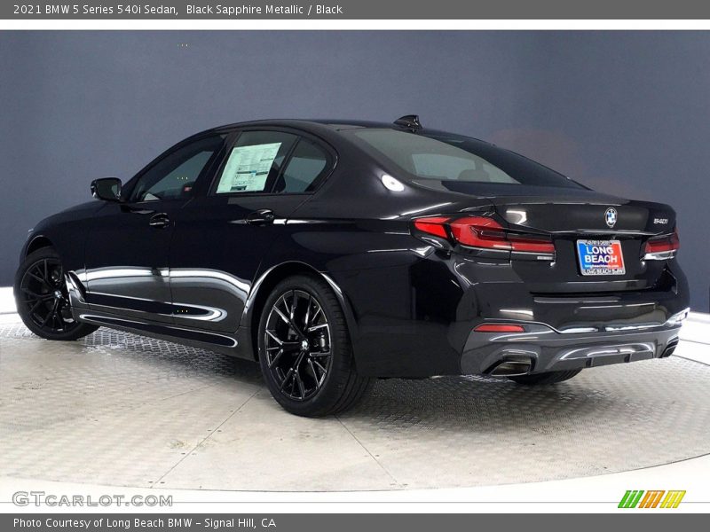 Black Sapphire Metallic / Black 2021 BMW 5 Series 540i Sedan