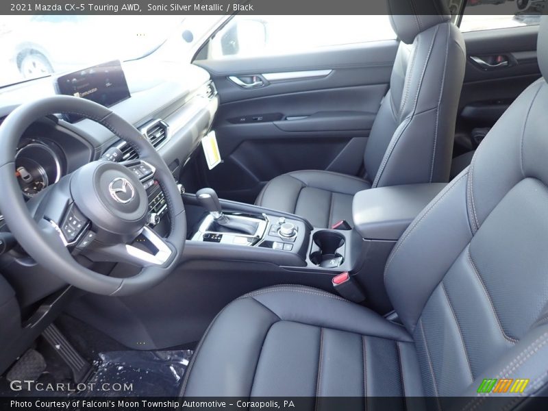 Sonic Silver Metallic / Black 2021 Mazda CX-5 Touring AWD