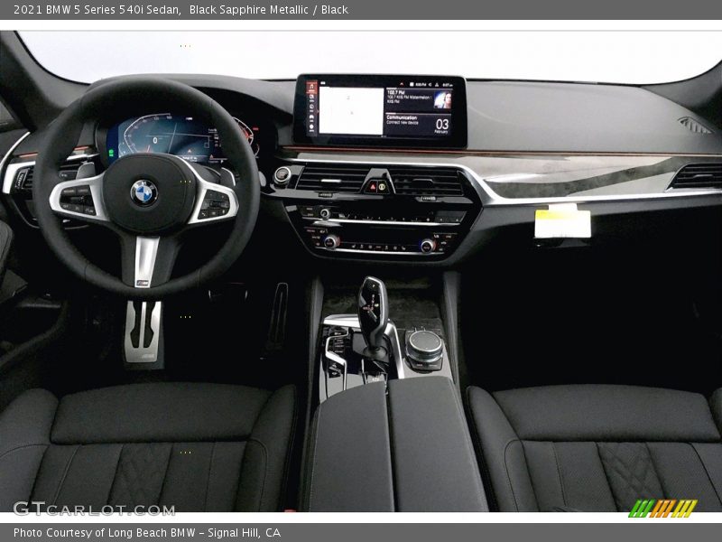 Black Sapphire Metallic / Black 2021 BMW 5 Series 540i Sedan