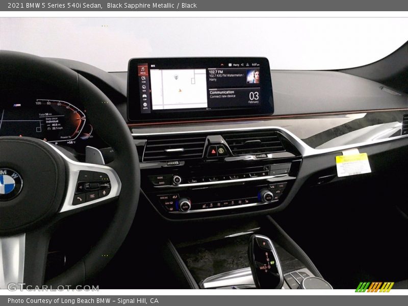 Black Sapphire Metallic / Black 2021 BMW 5 Series 540i Sedan