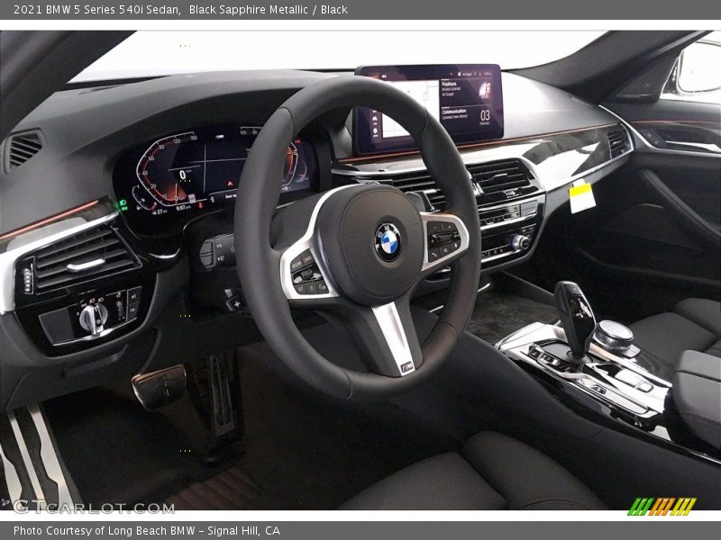 Black Sapphire Metallic / Black 2021 BMW 5 Series 540i Sedan