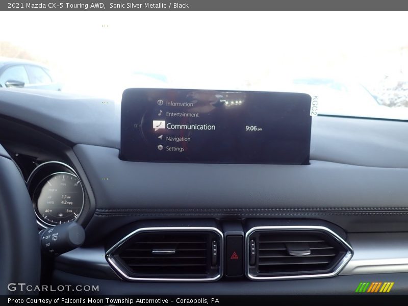 Sonic Silver Metallic / Black 2021 Mazda CX-5 Touring AWD
