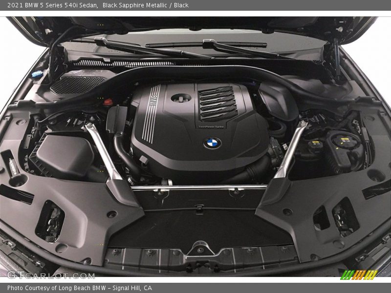 Black Sapphire Metallic / Black 2021 BMW 5 Series 540i Sedan