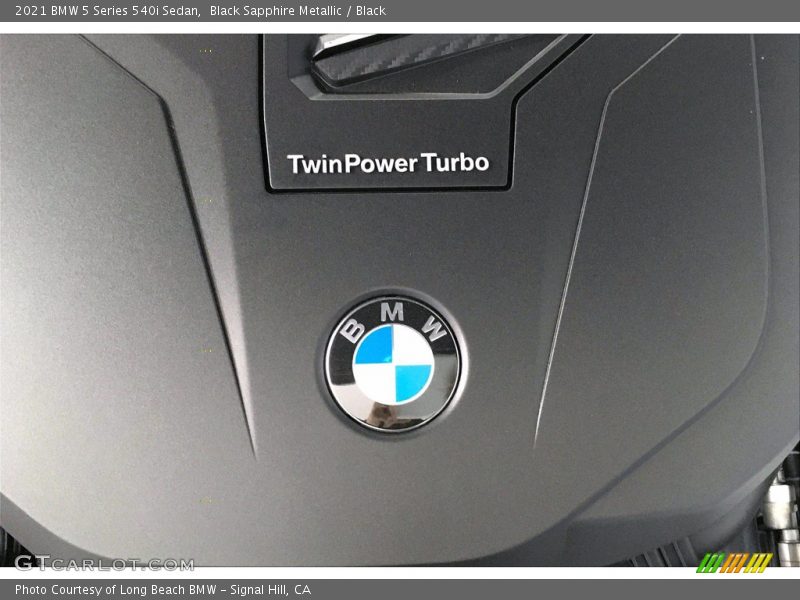 Black Sapphire Metallic / Black 2021 BMW 5 Series 540i Sedan