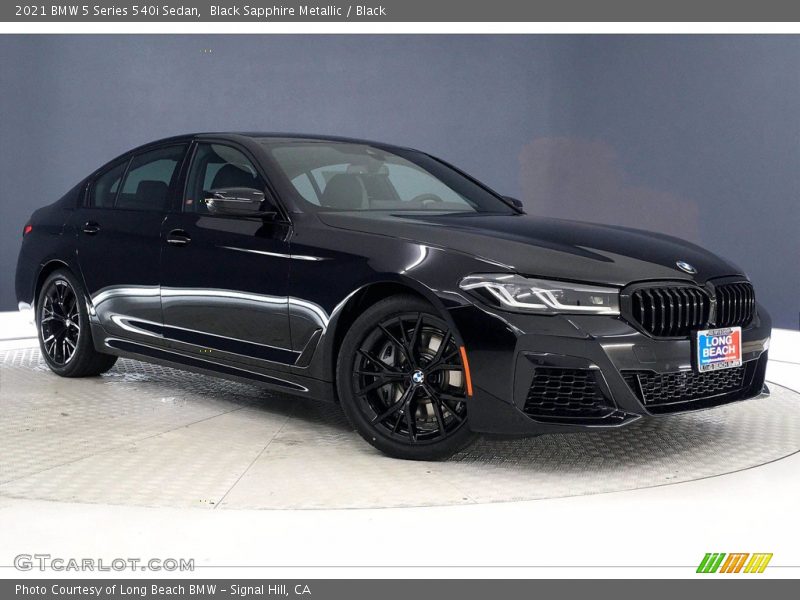 Black Sapphire Metallic / Black 2021 BMW 5 Series 540i Sedan