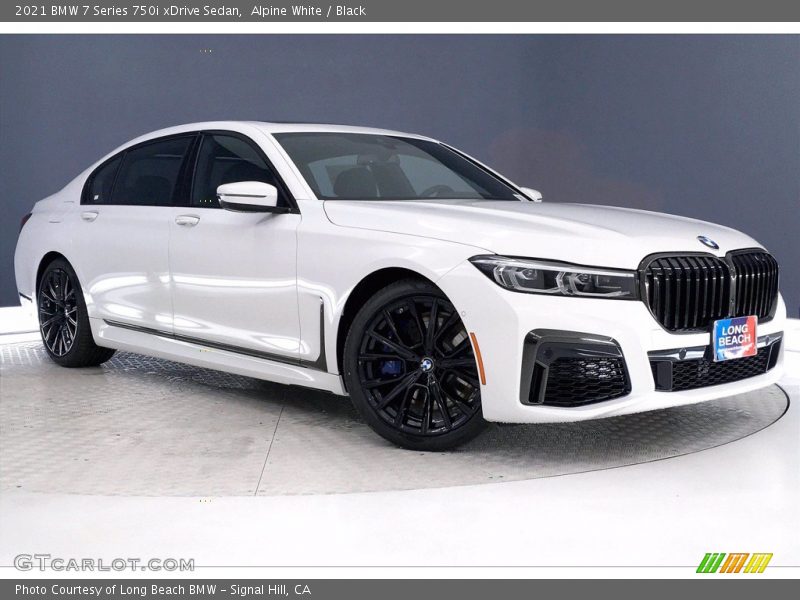 Alpine White / Black 2021 BMW 7 Series 750i xDrive Sedan