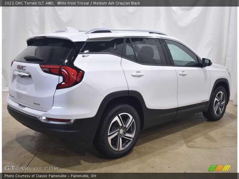 White Frost Tricoat / Medium Ash Gray/Jet Black 2021 GMC Terrain SLT AWD