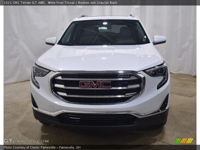 White Frost Tricoat / Medium Ash Gray/Jet Black 2021 GMC Terrain SLT AWD