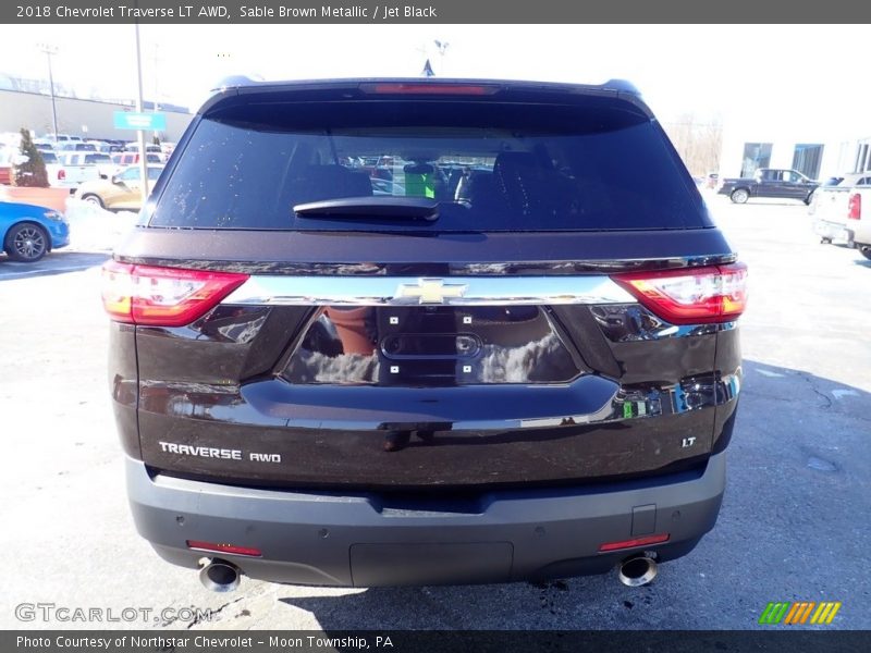 Sable Brown Metallic / Jet Black 2018 Chevrolet Traverse LT AWD