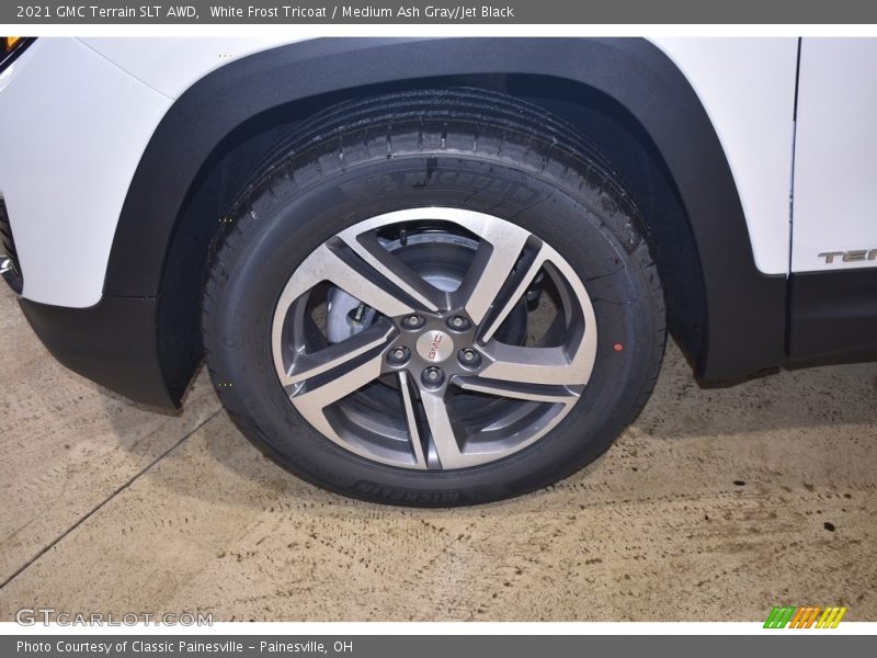 White Frost Tricoat / Medium Ash Gray/Jet Black 2021 GMC Terrain SLT AWD