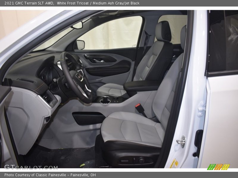 White Frost Tricoat / Medium Ash Gray/Jet Black 2021 GMC Terrain SLT AWD