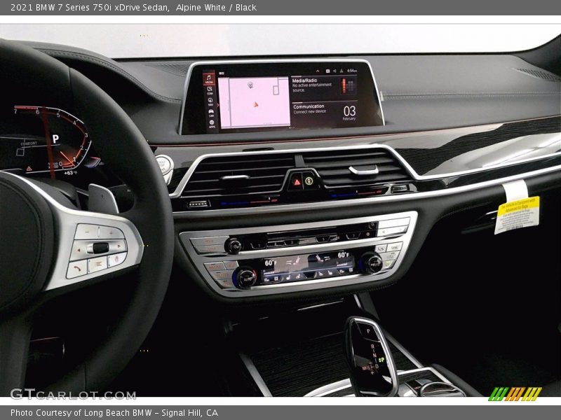 Alpine White / Black 2021 BMW 7 Series 750i xDrive Sedan