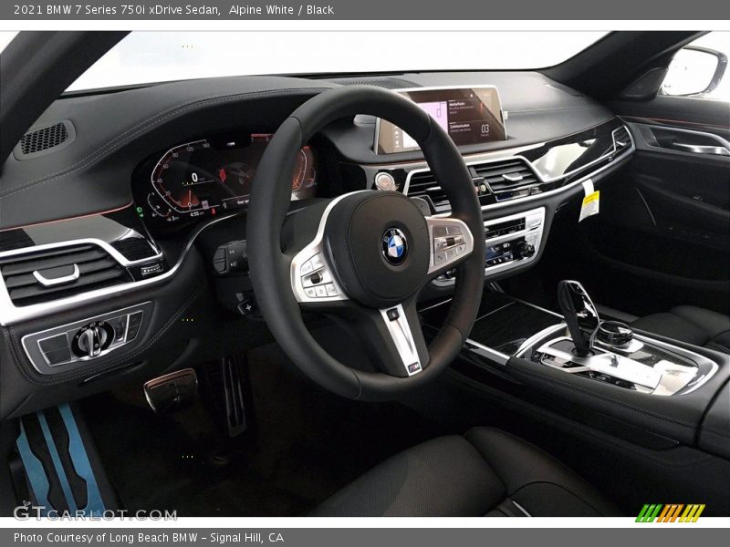 Alpine White / Black 2021 BMW 7 Series 750i xDrive Sedan
