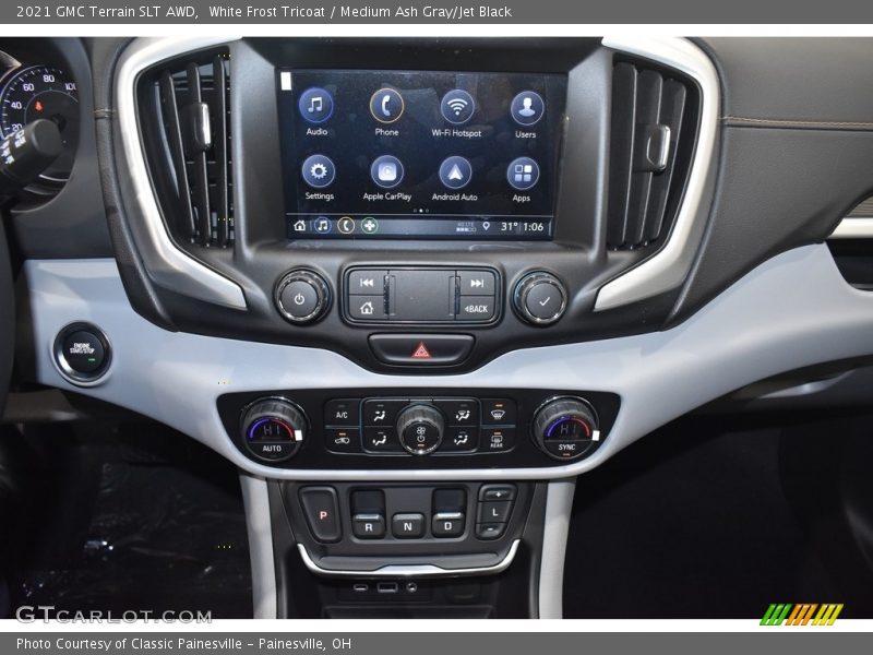 White Frost Tricoat / Medium Ash Gray/Jet Black 2021 GMC Terrain SLT AWD