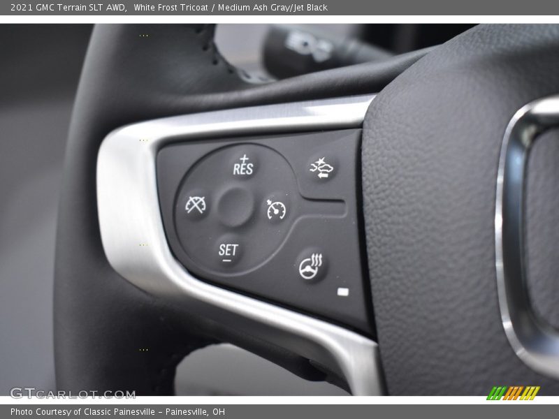 White Frost Tricoat / Medium Ash Gray/Jet Black 2021 GMC Terrain SLT AWD