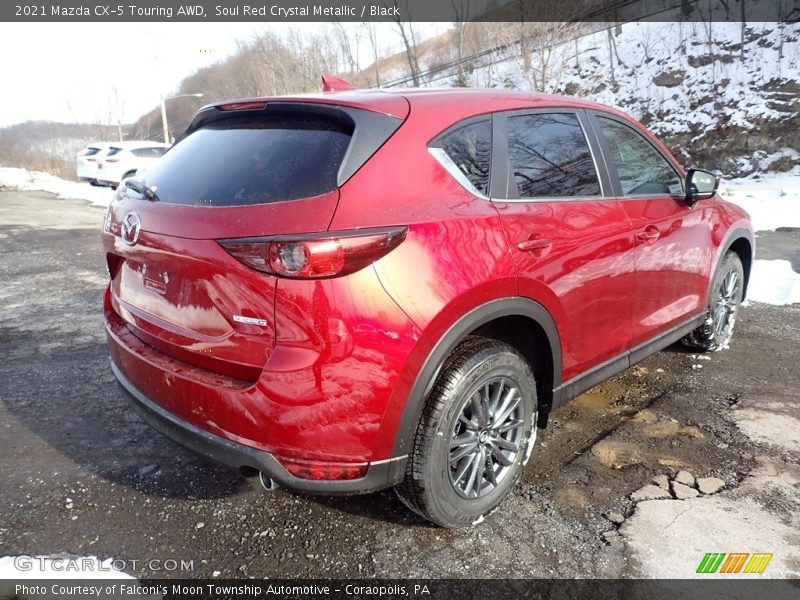 Soul Red Crystal Metallic / Black 2021 Mazda CX-5 Touring AWD
