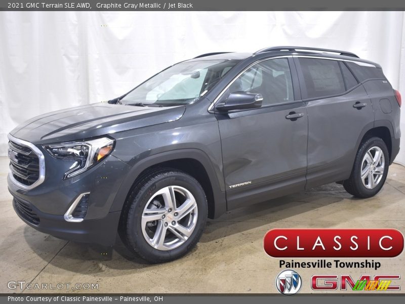 Graphite Gray Metallic / Jet Black 2021 GMC Terrain SLE AWD