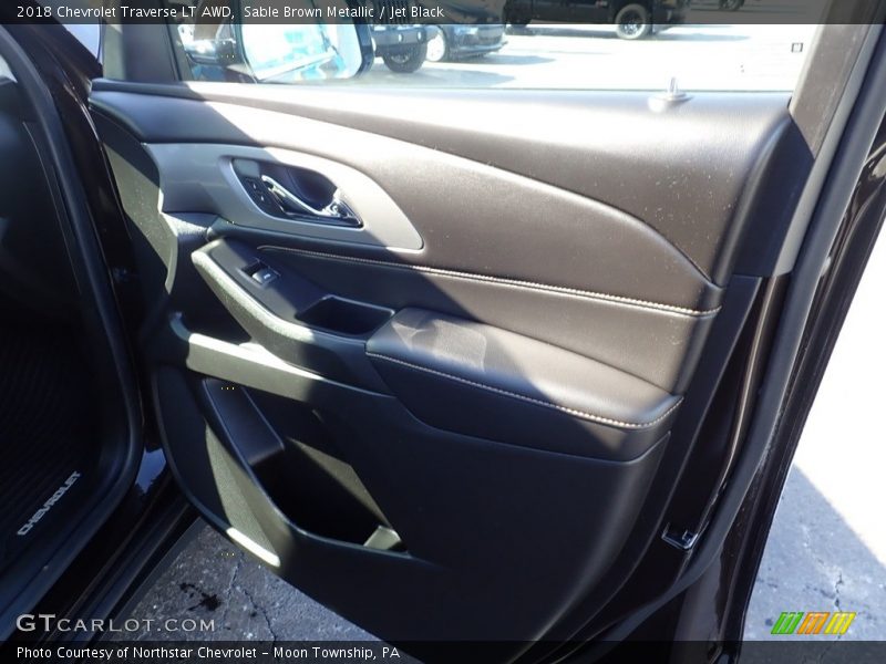 Sable Brown Metallic / Jet Black 2018 Chevrolet Traverse LT AWD