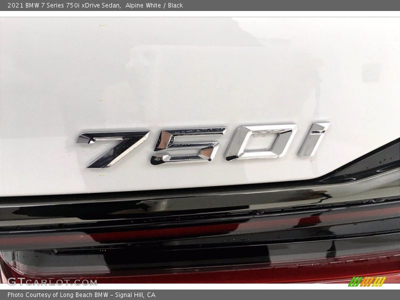 Alpine White / Black 2021 BMW 7 Series 750i xDrive Sedan