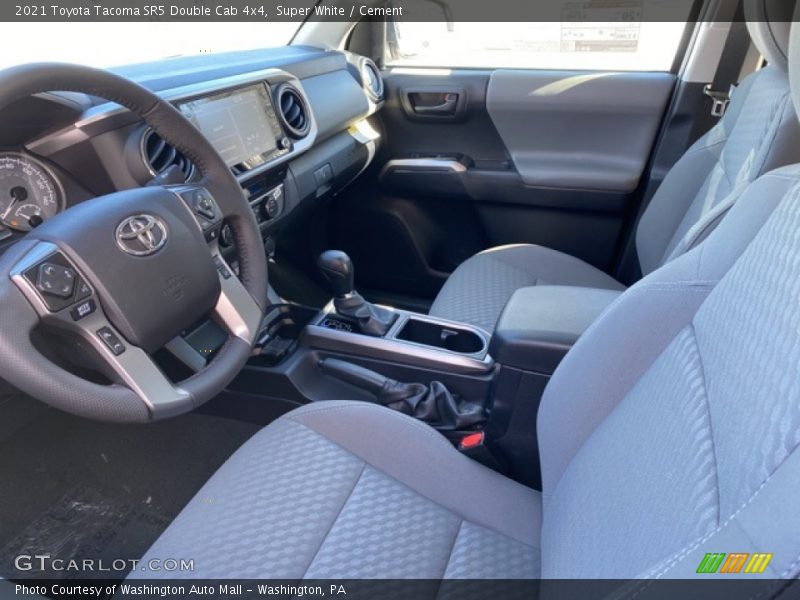 Super White / Cement 2021 Toyota Tacoma SR5 Double Cab 4x4