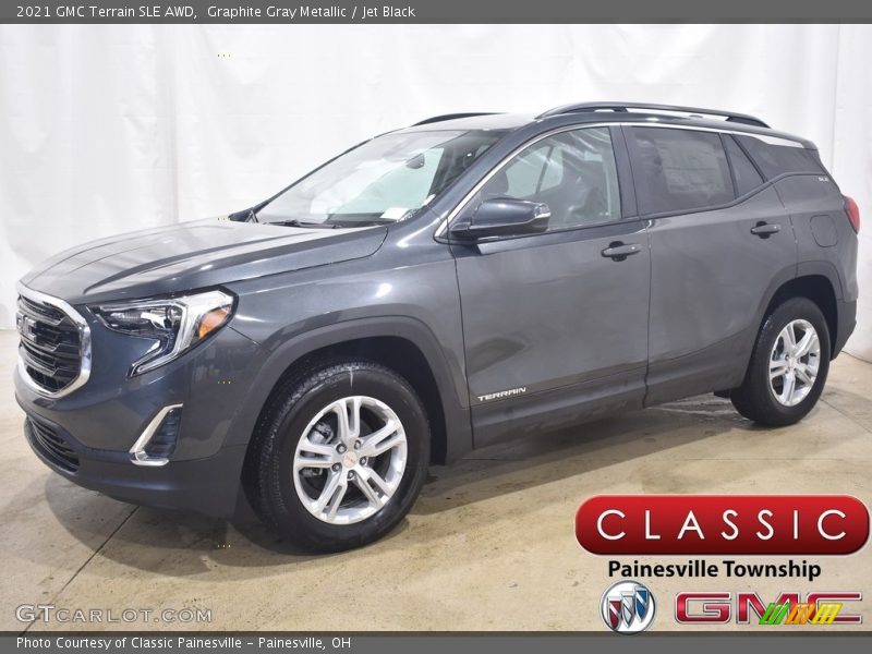 Graphite Gray Metallic / Jet Black 2021 GMC Terrain SLE AWD