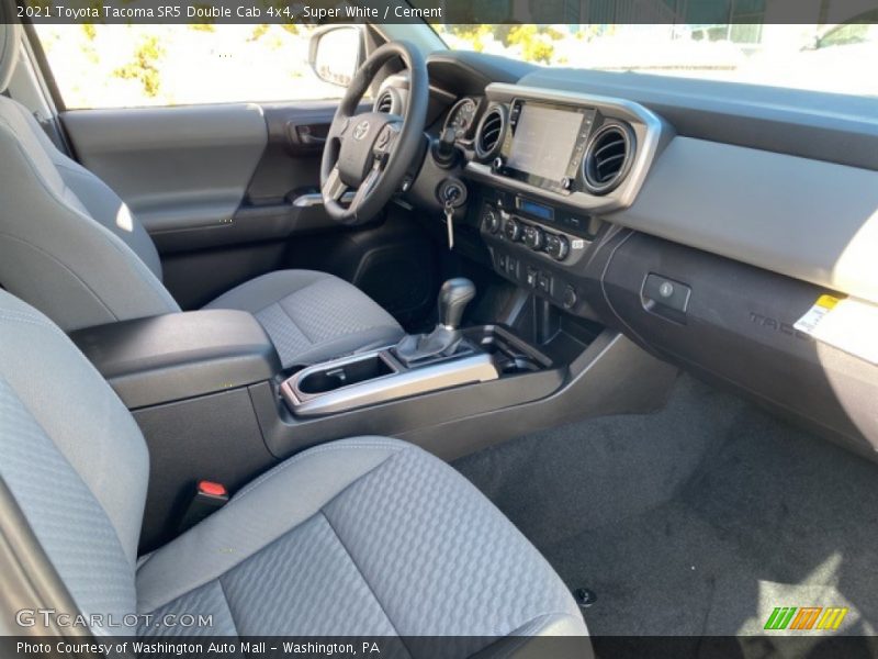 Super White / Cement 2021 Toyota Tacoma SR5 Double Cab 4x4