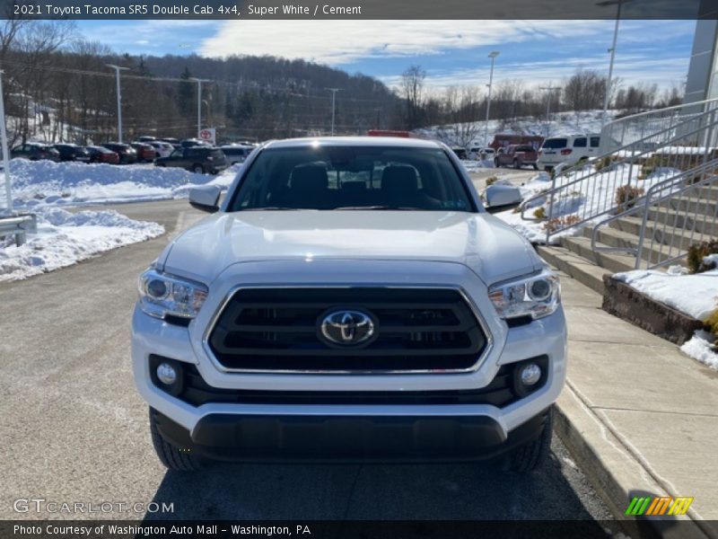 Super White / Cement 2021 Toyota Tacoma SR5 Double Cab 4x4