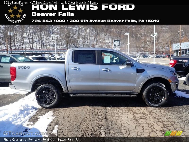 Iconic Silver Metallic / Ebony 2021 Ford Ranger XLT SuperCrew 4x4
