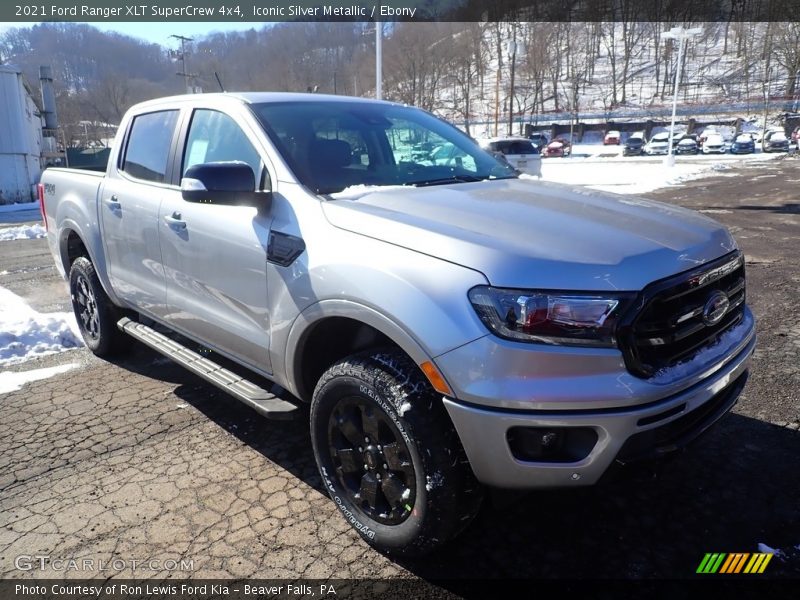 Iconic Silver Metallic / Ebony 2021 Ford Ranger XLT SuperCrew 4x4