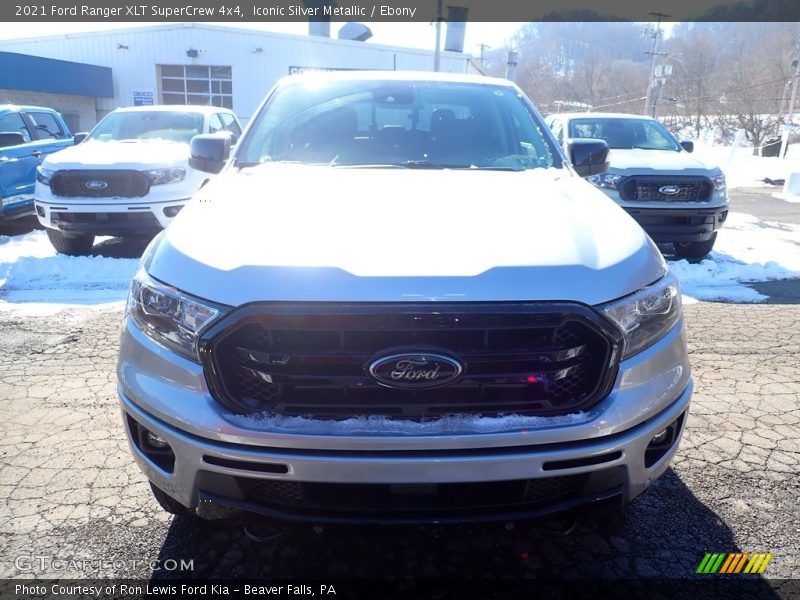 Iconic Silver Metallic / Ebony 2021 Ford Ranger XLT SuperCrew 4x4