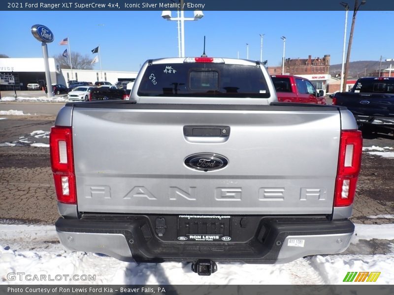 Iconic Silver Metallic / Ebony 2021 Ford Ranger XLT SuperCrew 4x4